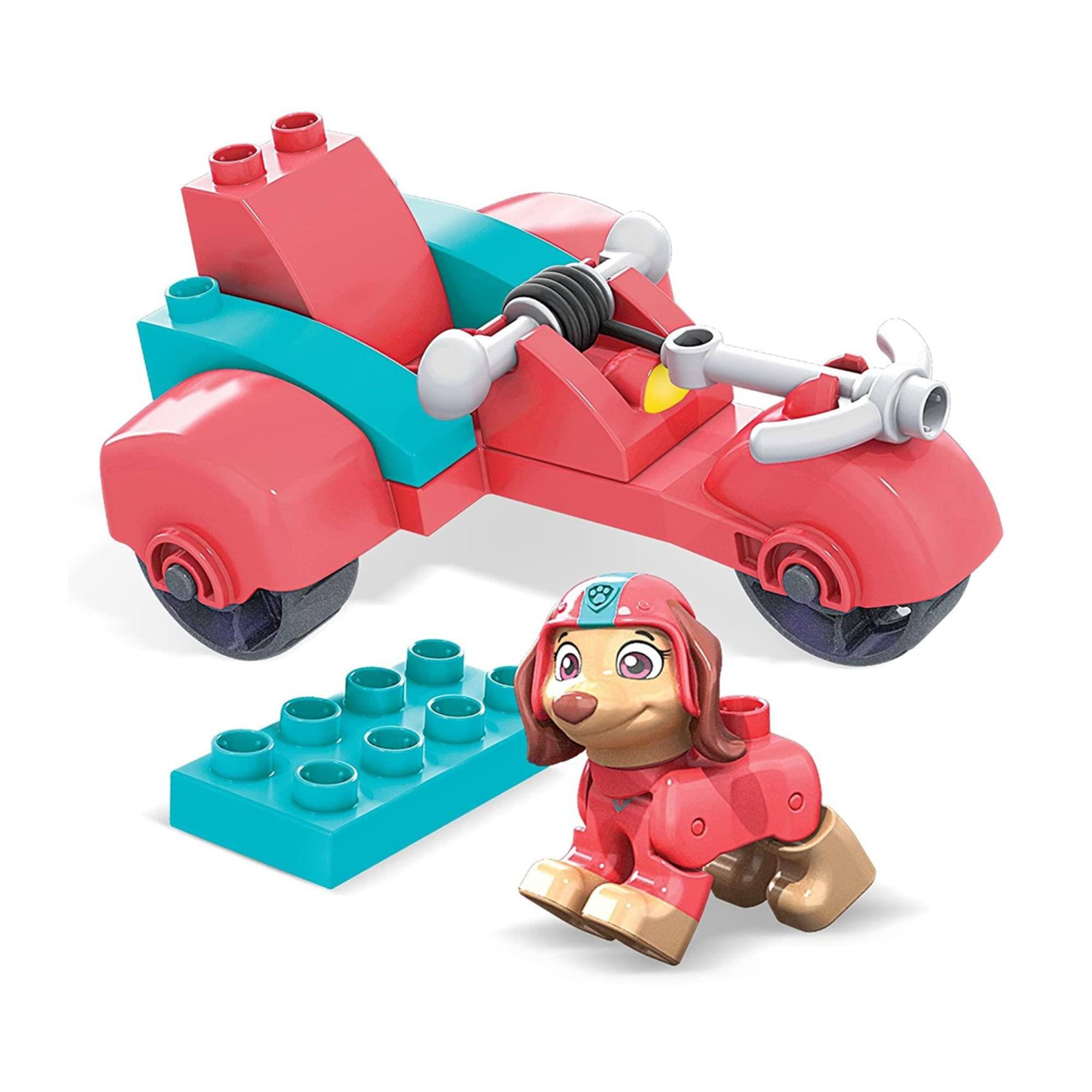Front. Fisher-Price - PAW Patrol MEGA Bloks Liberty's City Scooter Toy Building Set - Red.