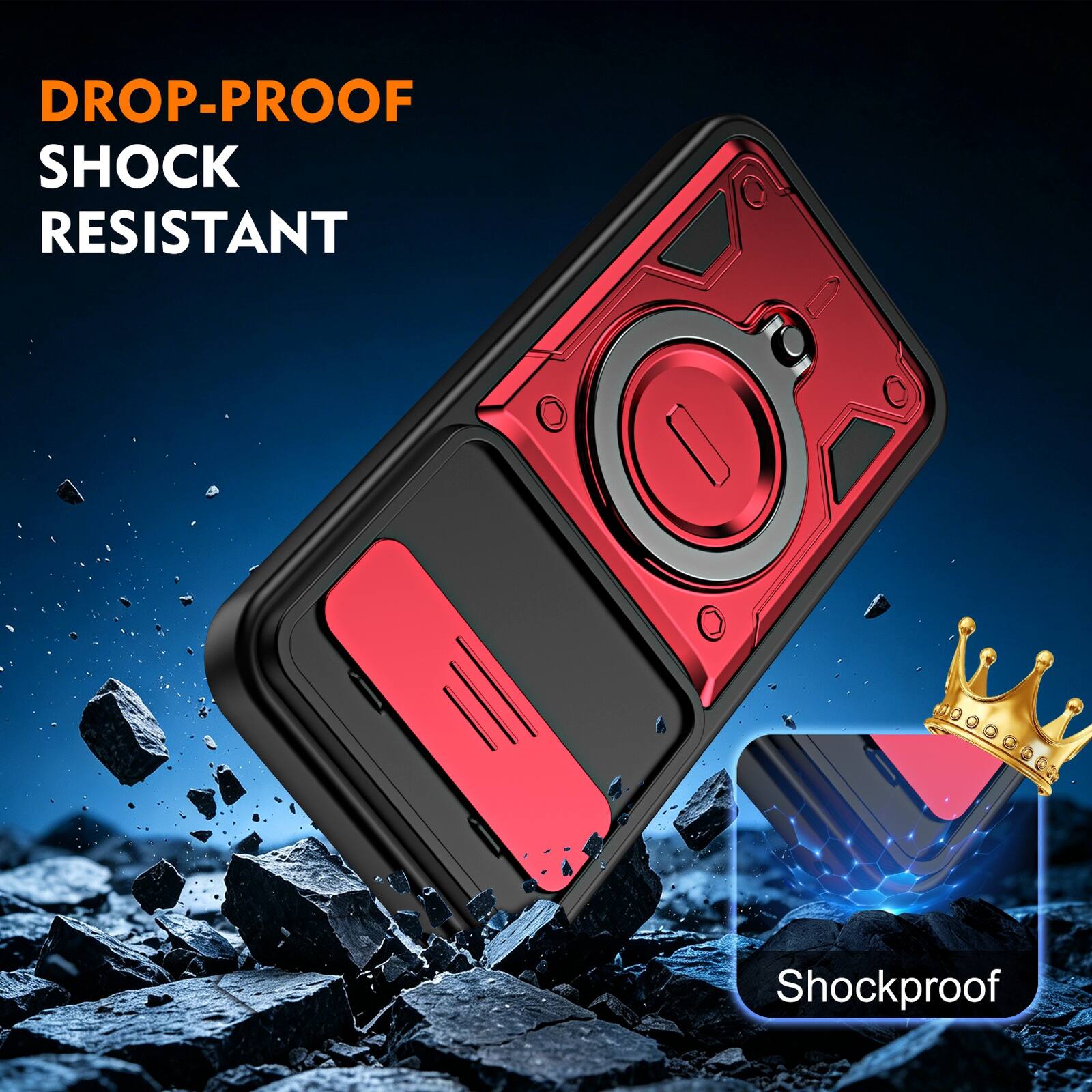 DROP-PROOF  
SHOCK RESISTANT  
Shockproof