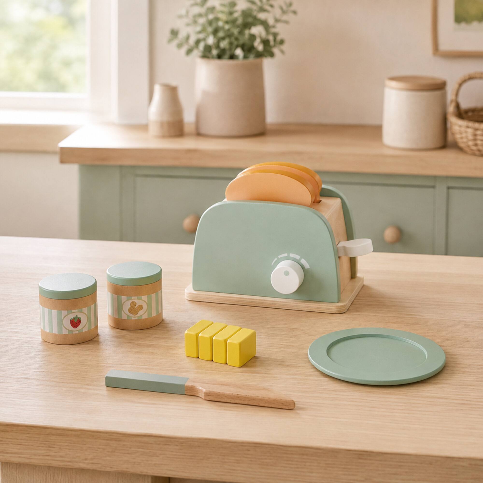 Teamson Kids 10 Piece Kids Wooden Toaster Set - Best Buy