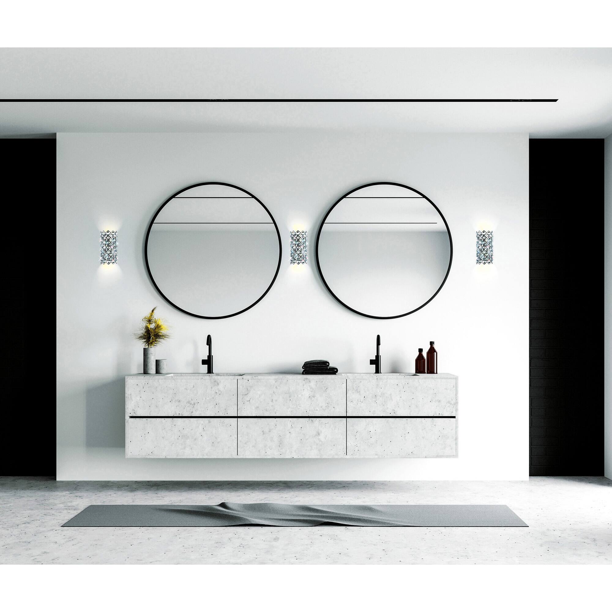 Alt View 1. CWI Lighting - Chique 4 Light Wall Sconce With Chrome Finish - Chrome.