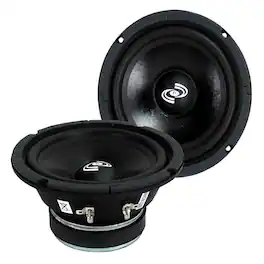 2) Pyle PDMR6 6.5" 600W Car Mid Bass MidRange Woofer Audio Speakers 8 Ohm - Black