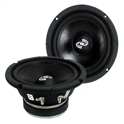 Front. Pyle - 2) Pyle PDMR6 6.5" 600W Car Mid Bass MidRange Woofer Audio Speakers 8 Ohm Black - Black.