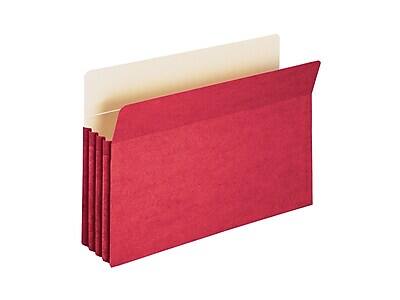 Alt View 1. Smead - File Pocket, 3.5" Expansion, Legal Size, Red - Red.
