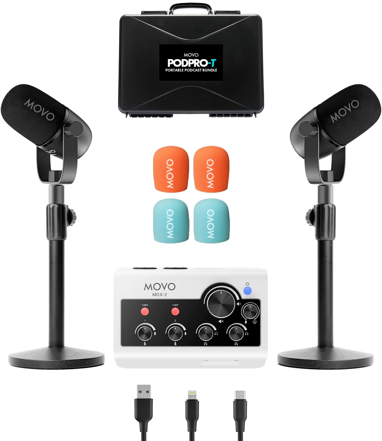 MOVO PODPRO-T PORTABLE PODCAST BUNDLE

MOVO
MOVO MOVO
MOVO MOVO
MOVO
MOVO MDX-2
48V
VBM
2
A
R