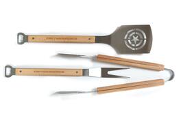 Marvel - Marvel’s Captain America 3-Piece Outdoor BBQ Grill Utensil Set - Silver