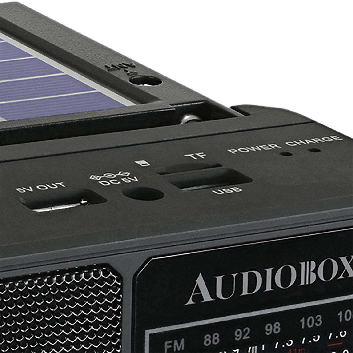 U B 400 DC 5V OUT CHARGE POWER TF USB AUDIOBOX 103 10 92 98 1.0 FM 88 1.0 1.0 /1 I 41m .... . 3 -.