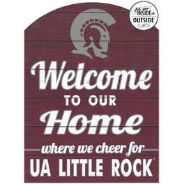 Jardine - Arkansas Little Rock Trojans 16'' x 22'' Indoor/Outdoor Marquee Sign - Maroon