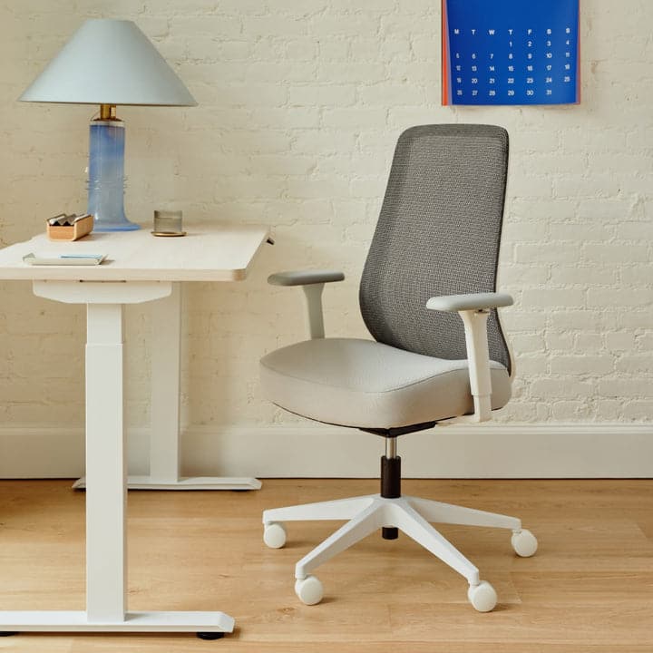 Branch Furniture - Branch Multitask Ergonomic Office Chair – Adjustable Lumbar, Breathable Mesh Back, Height Adjustable, Tilt - Quarry