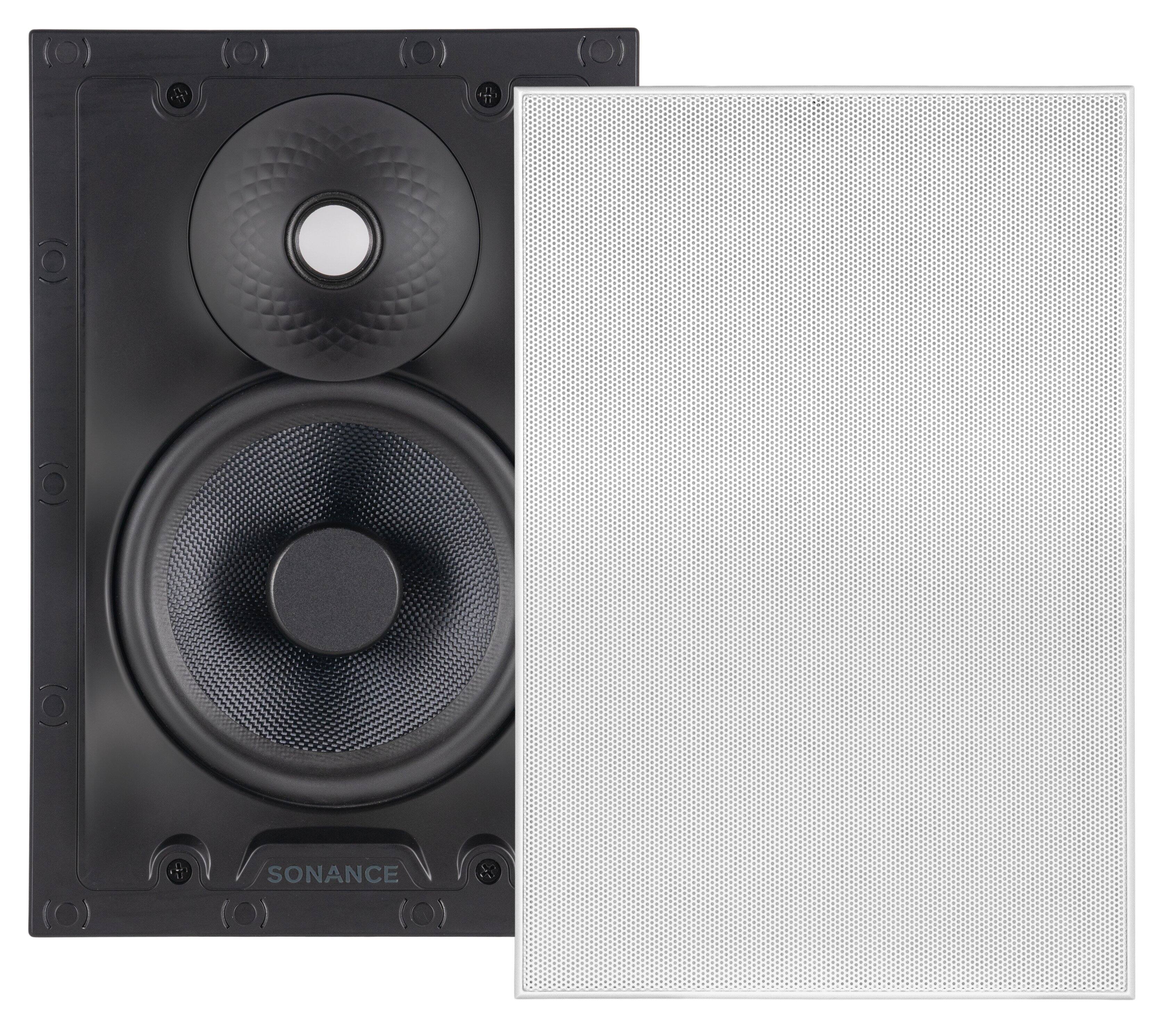 Front. Sonance - VX66 TL RECTANGLE SINGLE SPEAKER - Visual Experience Series 6.5" 2-Way Thinline In Wall Speaker (Each) - Paintable White.