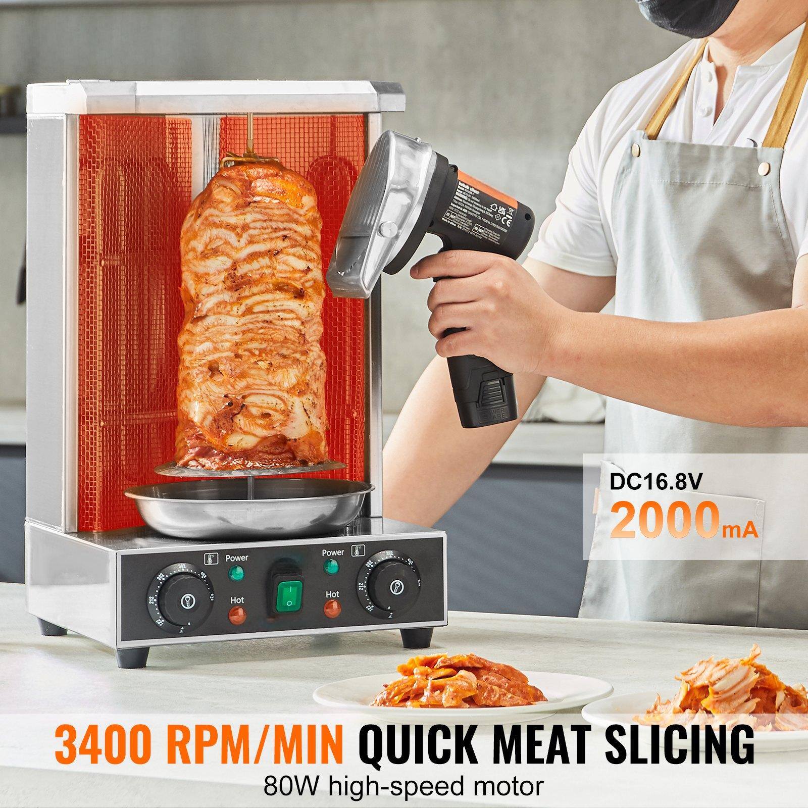 DC16.8V  
2000mA  

3400 RPM/MIN  
QUICK MEAT SLICING  
80W high-speed motor
