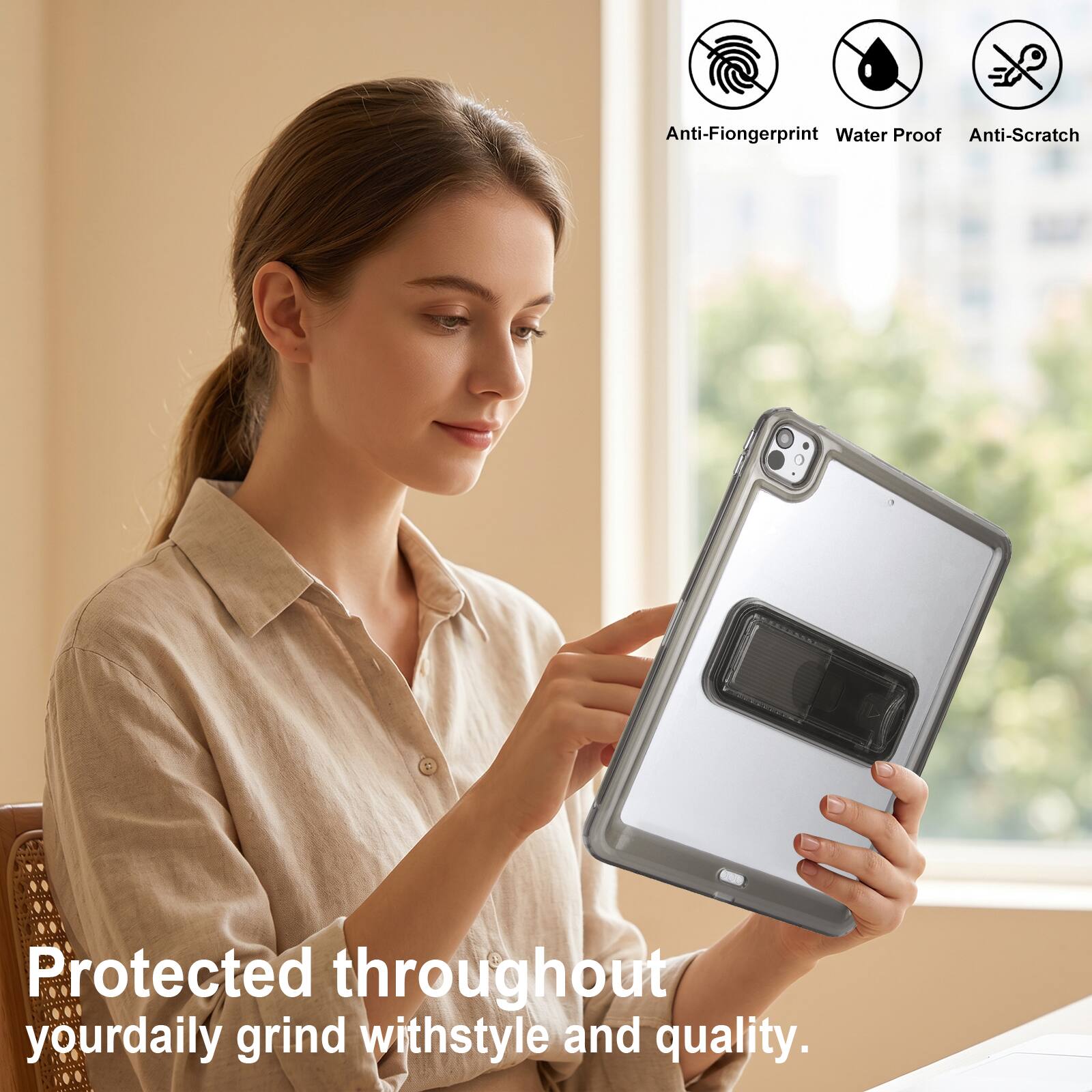 Anti-Fingerprint Water Proof Anti-Scratch - Protected throughout your daily grind with style and quality.