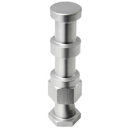 Kupo - 5/8" Compact Aluminum Snap In Pin for the Convi Clamp, Silver