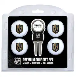 Team Golf - Vegas Golden Knights 4-Ball Gift Set - Multicolor