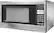 Left. Panasonic - 1.2 Cu. Ft. Mid-Size Microwave - Stainless steel.