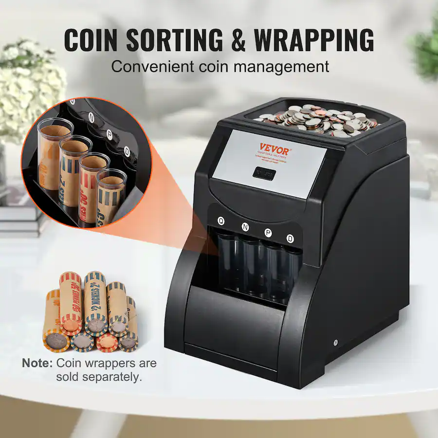 Sorting Machine. Amazon USD Coin Sorter, Coin Sorter Machine for USD Coin 1¢ 5¢ 10¢ 25¢, Sorts ...