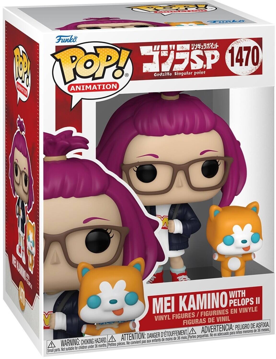 Funko POP! Animation 1470 Godzilla Singular point

MEI KAMINO WITH PELOPS II

VINYL FIGURES / FIGURINES EN VINYLE

FIGURAS DE VINIL

WARNING: CHOKING HAZARD

DANGER D'ÉTOUFFEMENT

ADVERTENCIA: PELIGRO DE ASFIXIA

ATTENTION: DANGER DÉTOUFFEMENT

PARTIES PEQUEÑAS. No es adecuado para niños menores de 36 meses. Petites pièces. Not suitable for children under 36 months. Small parts. Ne convient pas aux 36 mois. Partes pequeas.