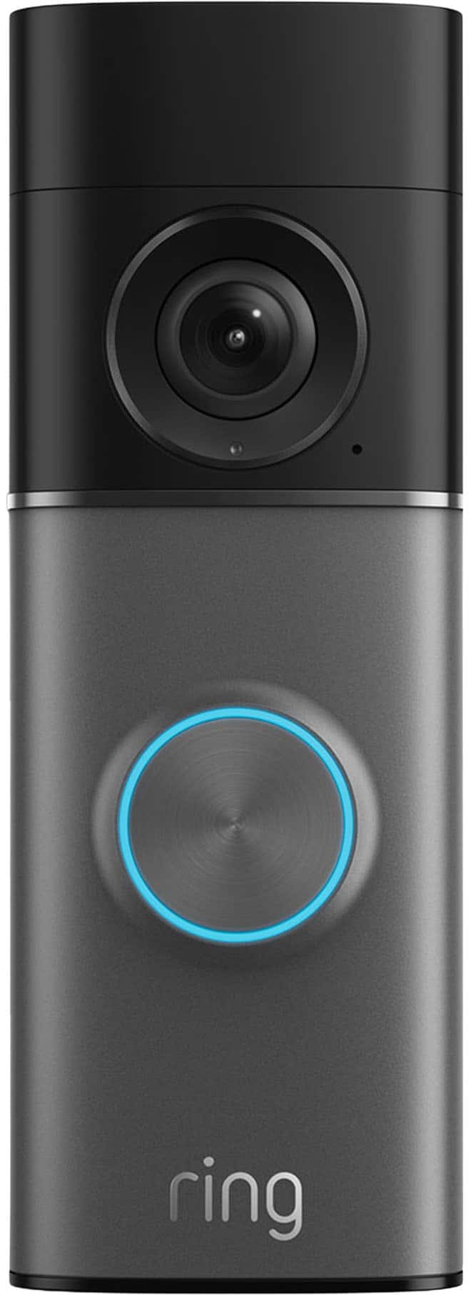 Ring - Wired Doorbell Pro (3rd Gen) — Retinal 4K for ultra-clear video, 10x Zoom, Low-Light Sight for color in near dark - Deep Silver - Front_Zoom