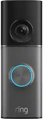 Front. Ring - Ring Wired Doorbell Pro (3rd Gen) — Retinal 4K for ultra-clear video, 10x Zoom, Night Vision for color in near dark - Deep Silver.