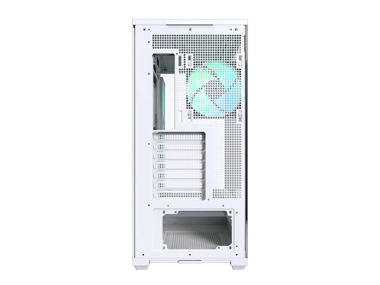 Alt View 3. Montech - MONTECH TG3 ATX Mid Tower, ARGB Fans & Strip, Tempered Glass, RTX 5090 Support - White.