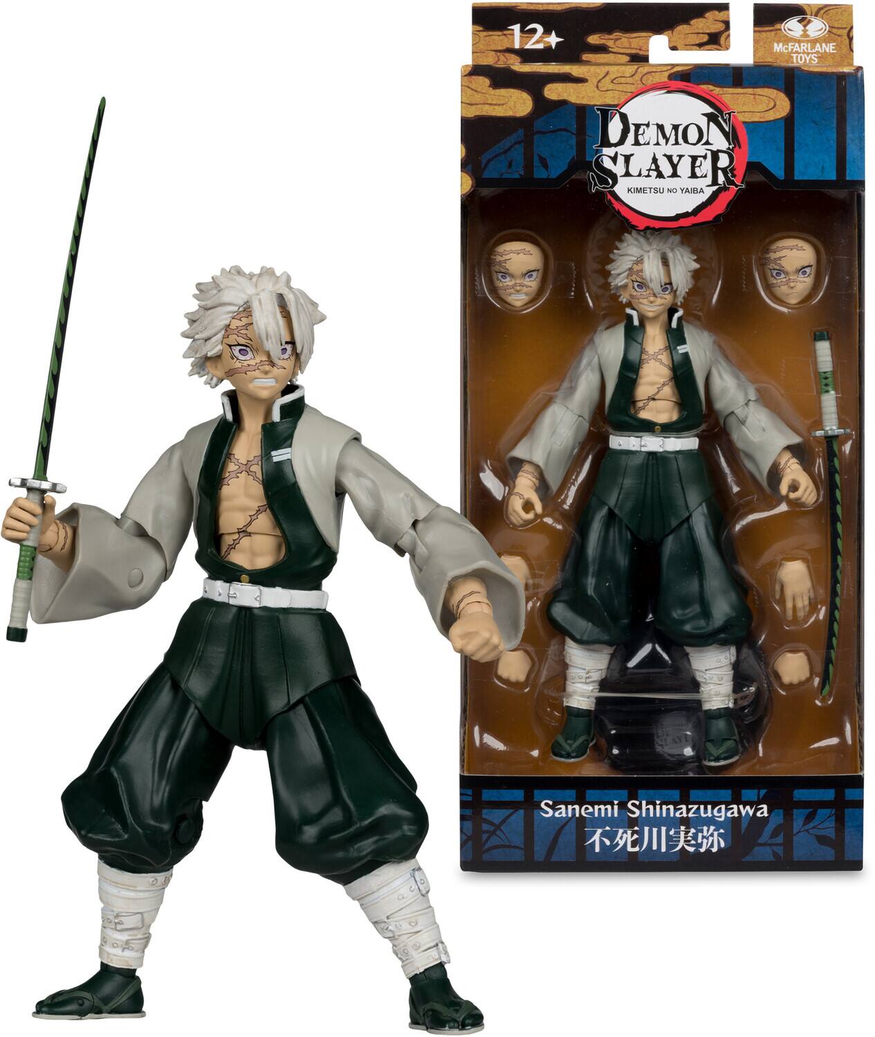 McFarlane Toys - Demon Slayer 7in Wave 7 - Sanemi Shinazugawa (Season 3) - COLLECTIBLES - Multicolor