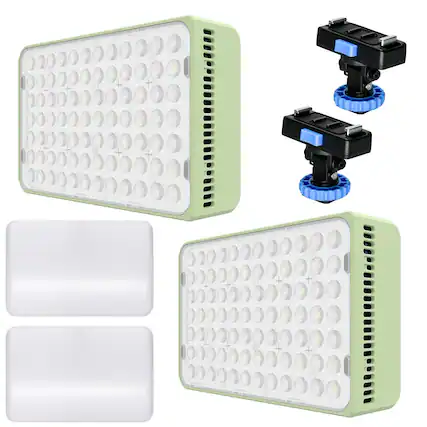Front. Amaran - amaran Ace 25c 25W RGBWW On-Camera LED Light, Green, 2-Pack.