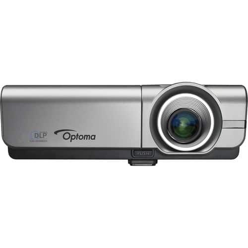 Optoma - EH500 1080p DLP Projector - Silver - Larger Front