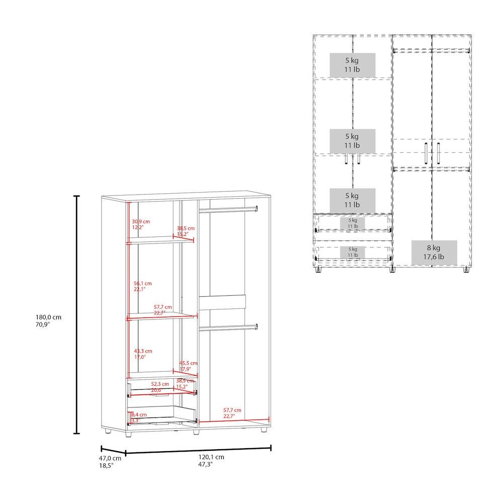 5 kg 11 lb  
5 kg 11 lb  
5 kg 11 lb  
8 kg 17.6 lb  
309 cm 122"  
38.5 cm 15.2"  
56.1 cm 22.1"  
180.0 cm 70.9"  
57.7 cm 22.7"  
43.3 cm 17.0"  
45.5 cm 17.9"  
52.3 cm 20.6"  
14 cm 5.5"  
57.7 cm 22.7"  
47.0 cm 18.5"  
120.1 cm 47.3"