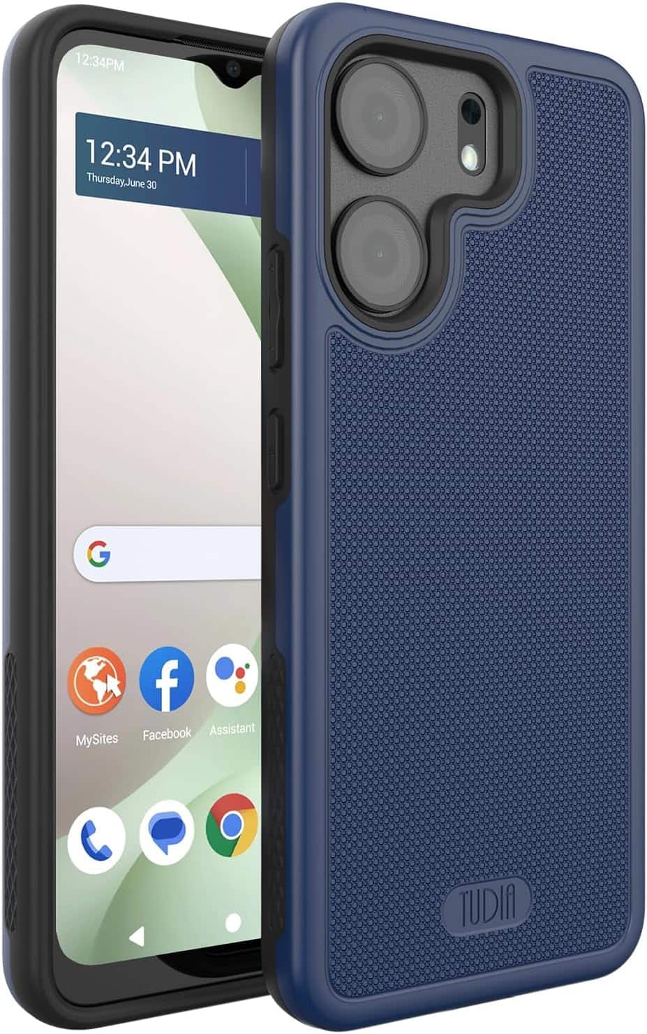 TUDIA - MergeGrip for BLU View 5 Phone Case B160V Military Grade Drop Tested Cover - Indigo Blue