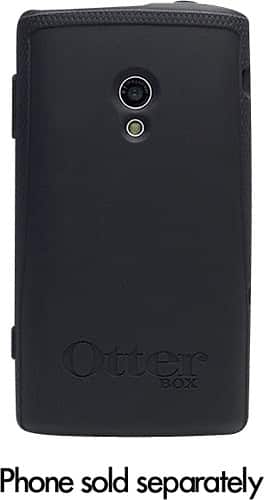 Back Standard. OtterBox - Impact Series Case for Sony Xperia X10 Mobile Phones - Black.
