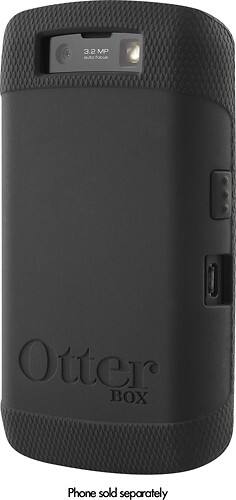 Alt View Standard 1. OtterBox - Impact Series Case for Blackberry Storm 2 9550 Mobile Phones - Black.