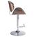Alt View 16. Simpli Home - Marana Bentwood Adjustable Height Gas Lift Bar Stool - Distressed Brown.