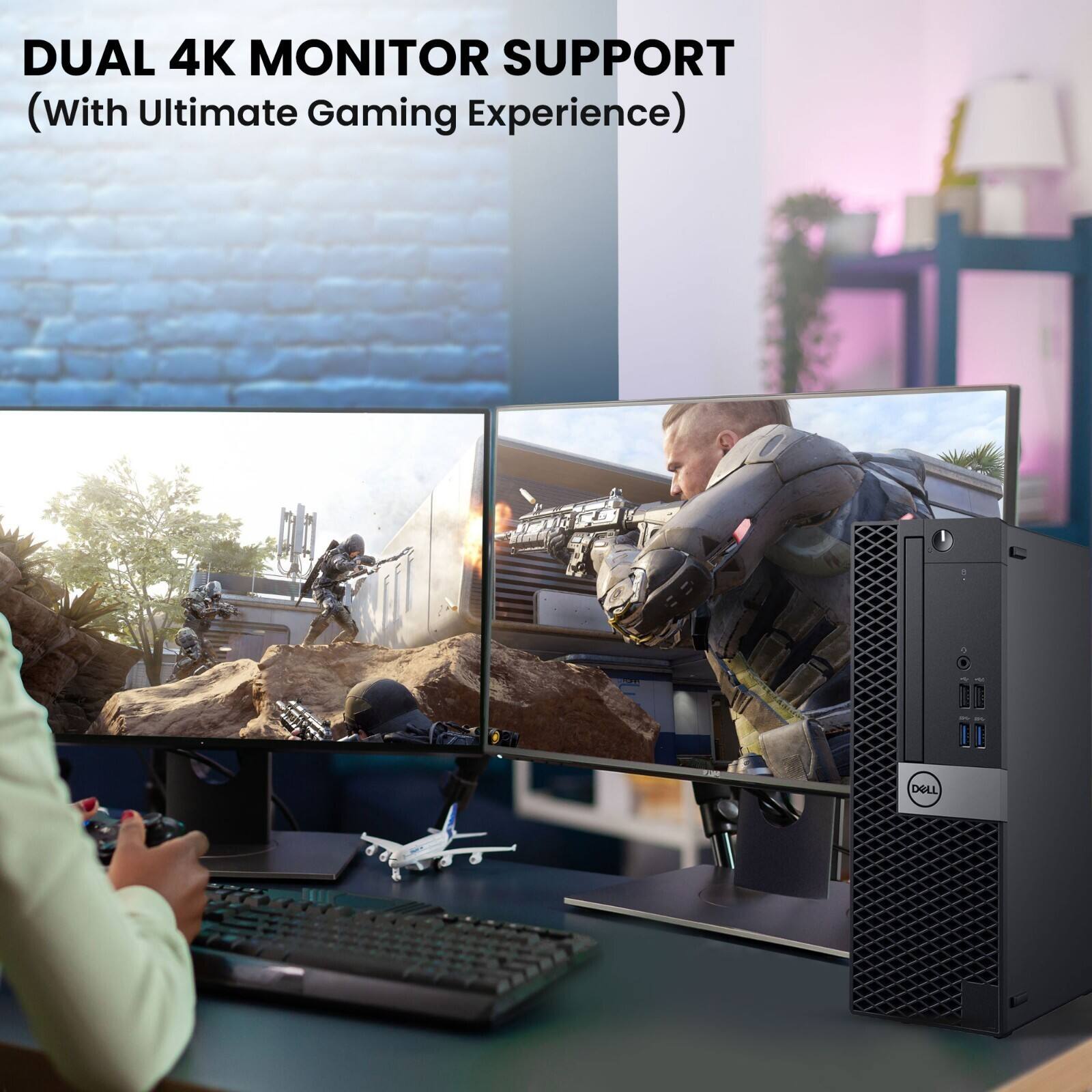 DUAL 4K MONITOR SUPPORT  
(With Ultimate Gaming Experience)