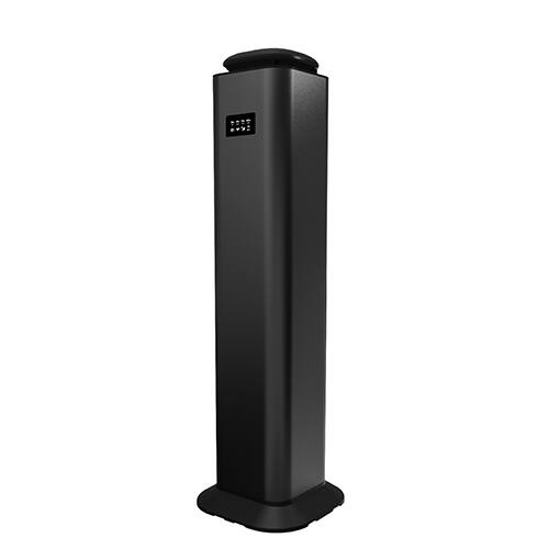 Back. Lume Cove - Luxury Sleek Essential Oil Tower Scent Diffuser with Bluetooth - Black.