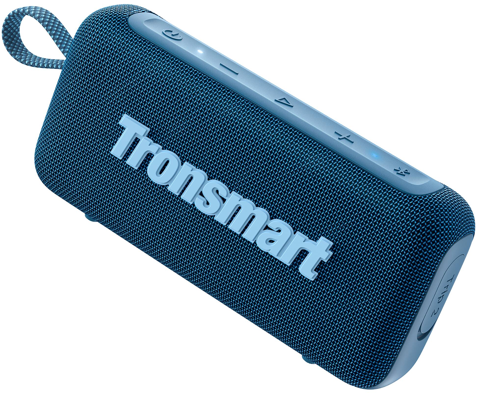 Tronsmart - Trip 2 Bluetooth 5.3 Speaker, Ultra-Portable Clip, 10W Big Pro Sound w/ Deep Bass, IPX7 Waterproof, 20H, Voice Assistant - Blue