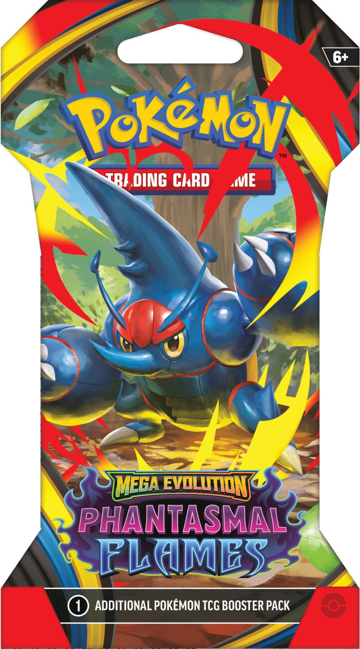 Pokémon  
Trading Card Game  

Mega Evolution  
Phantasmal Flames  

1 Additional Pokémon TCG Booster Pack