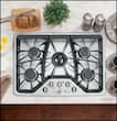 GE - Café 30" Built-In Gas Cooktop - Stainless-Steel - Larger Front