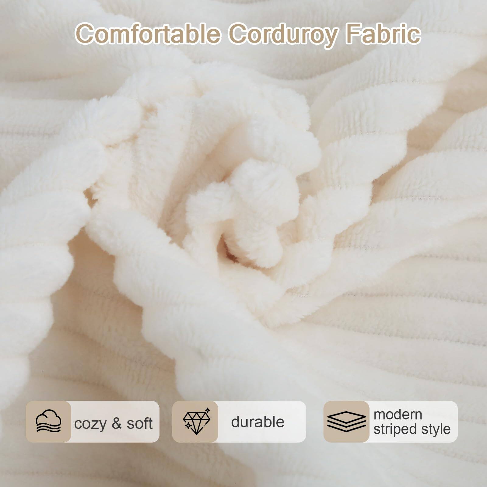Comfortable Corduroy Fabric

- cozy & soft
- durable
- modern striped style