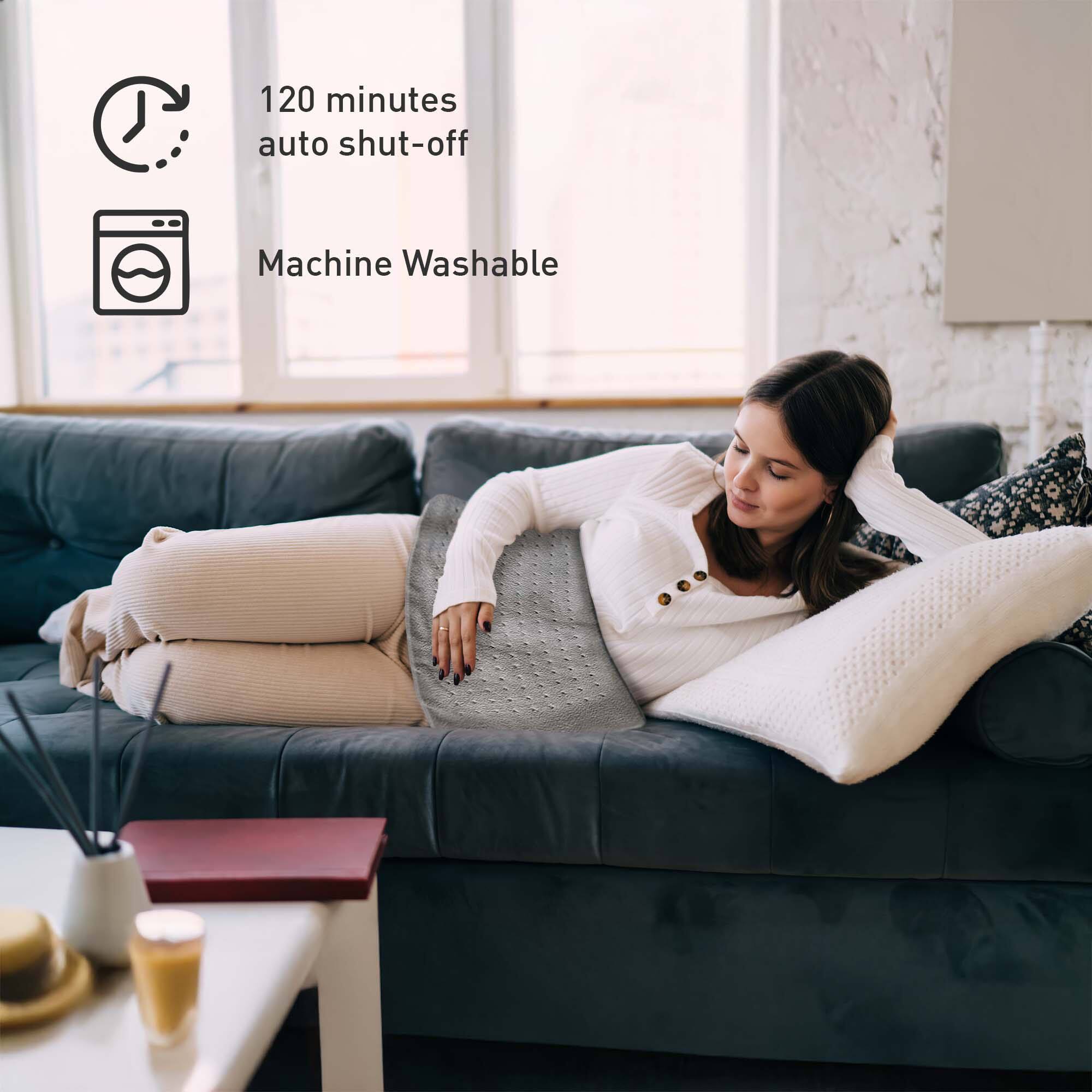 120 minutes auto shut-off  
Machine Washable