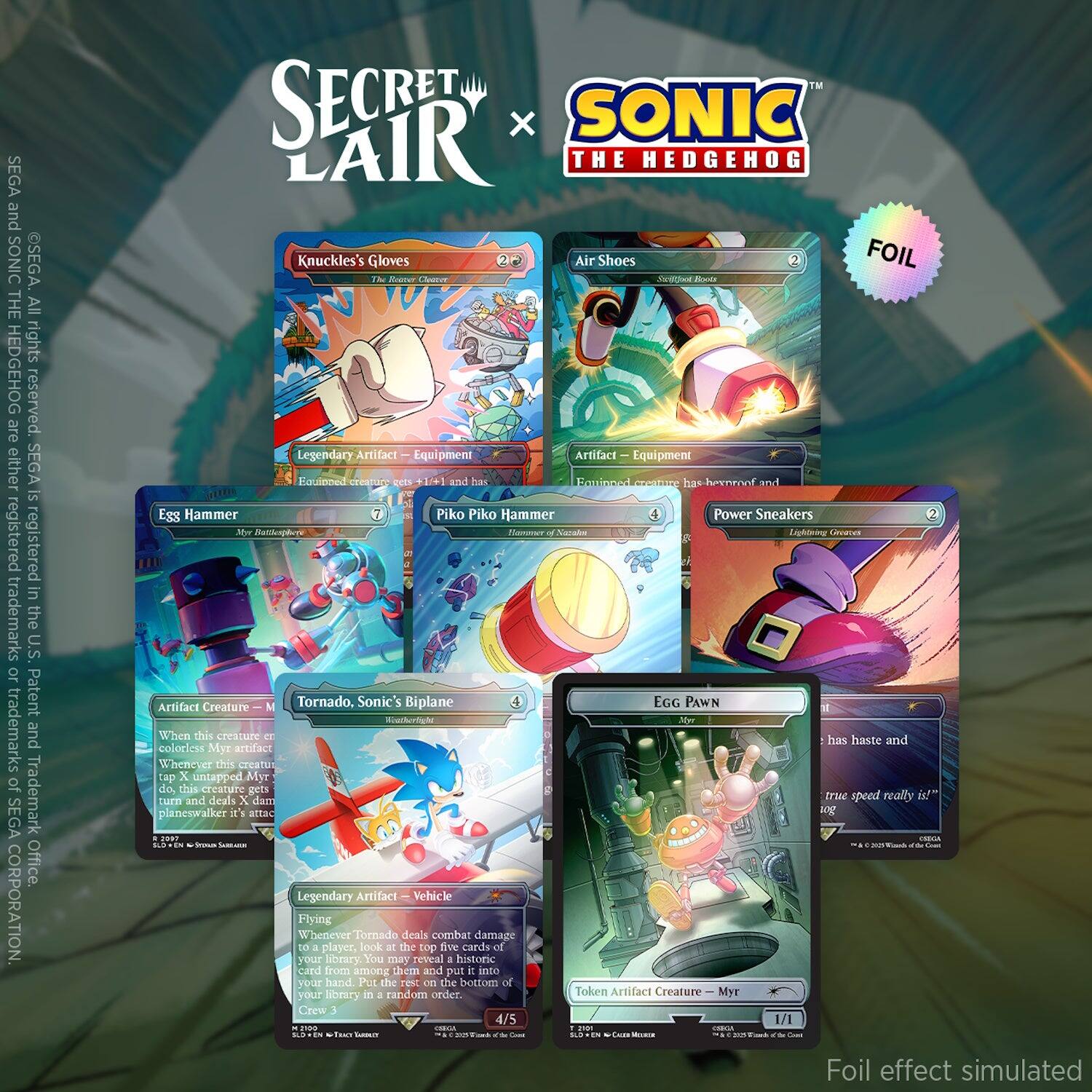 Wizards of The Coast - Magic: The Gathering TCG: Secret Lair x Sonic - Turbo Gear - Foil
