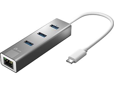 j5create - 3-Port USB Type-C Hub, (JCH474) - Space Gray
