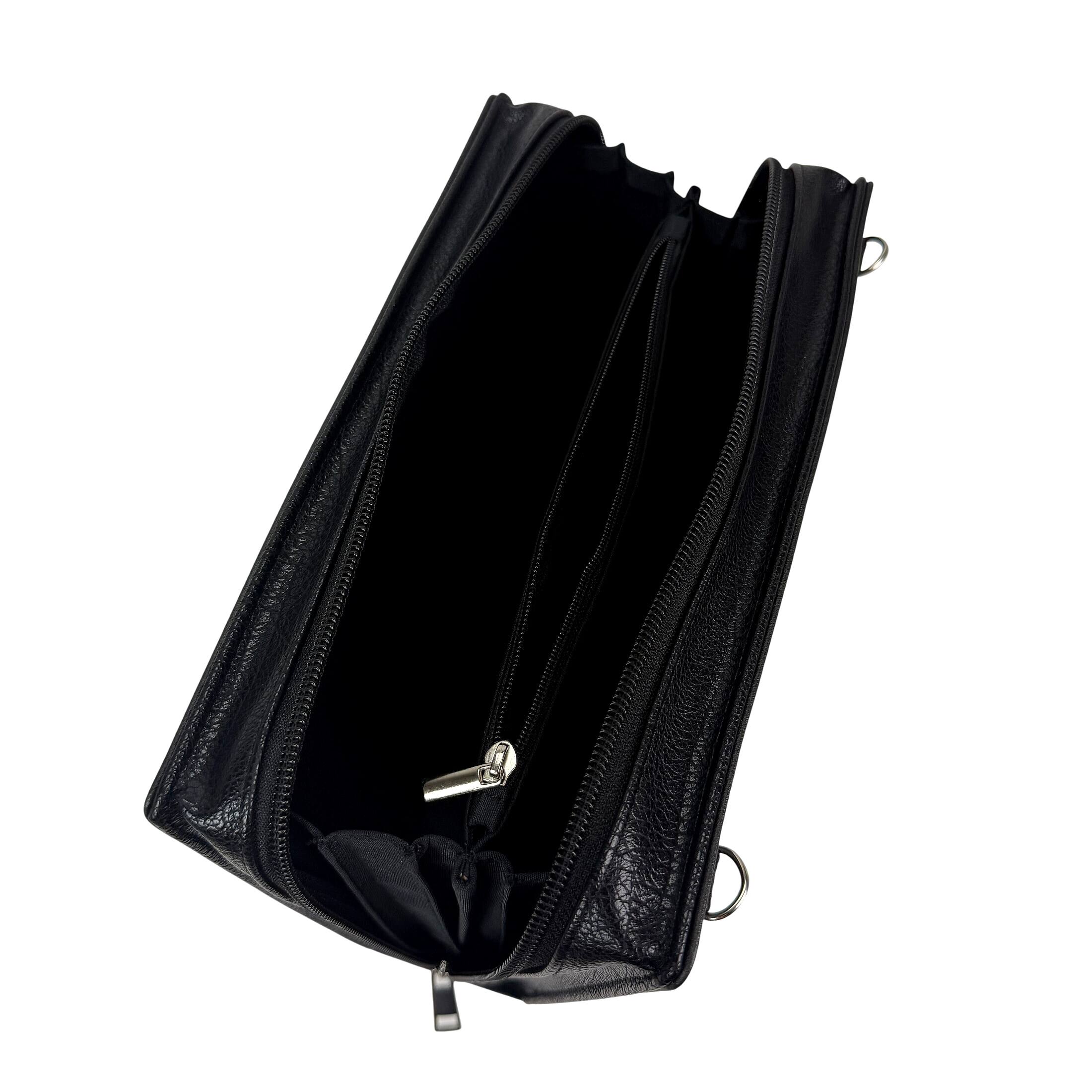 Alt View 4. Things2Die4 - Book Clutch Bag Frankenstein Gothic Black Vinyl Cross Body Purse 9.25 In - Black.