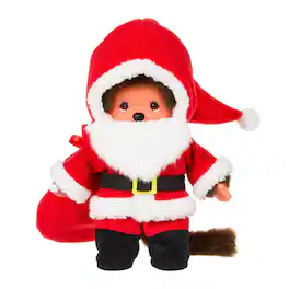 Sumikkogurashi - Monchhichi Santa Claus Boy 8 Inch Plush - Red