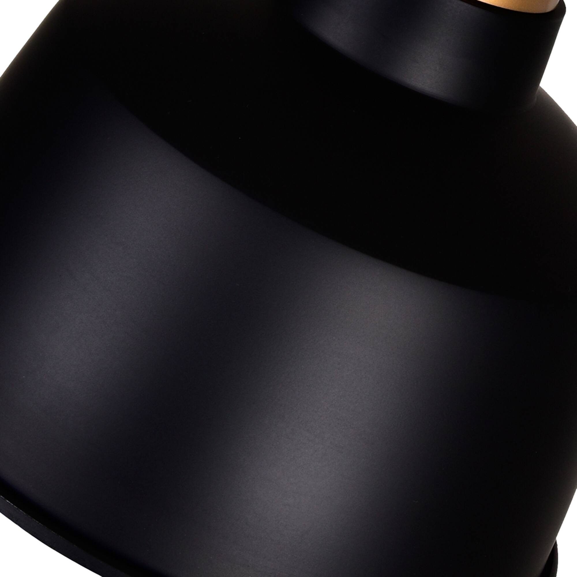Alt View 1. CWI Lighting - Elisa 1 Light Down Pendant With Black Finish - Black.