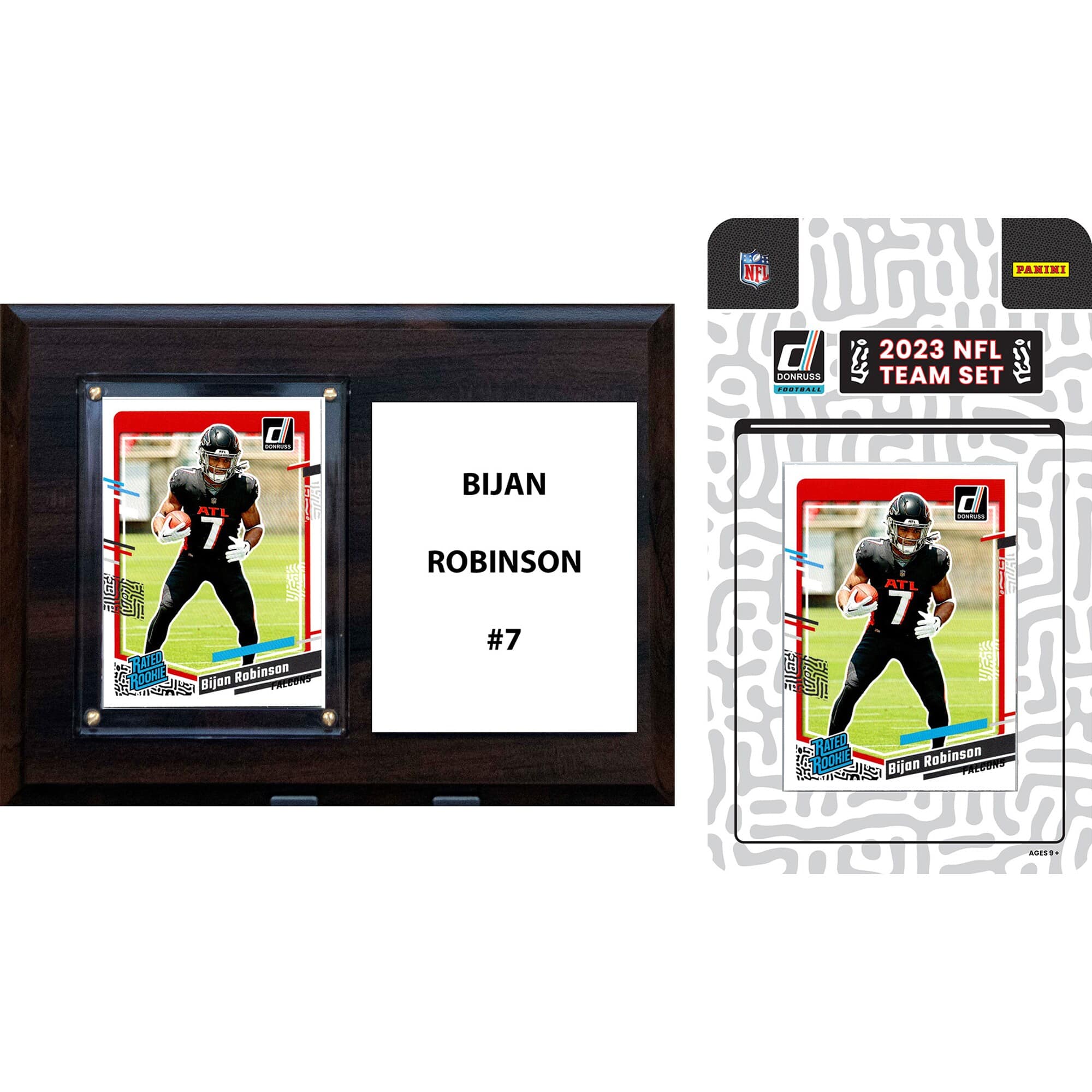 "C&I Collectibles - Atlanta Falcons 6"" x 8"" Player Plaque & 2023 Team Trading Card Set - Multicolor" price history on PriceWatchPro