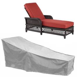 Topteng - Waterproof Sun Lounge Chair Cover - 210D Oxford, All-Weather Dustproof Protection for Outdoor Garden Patio Furniture - Silver