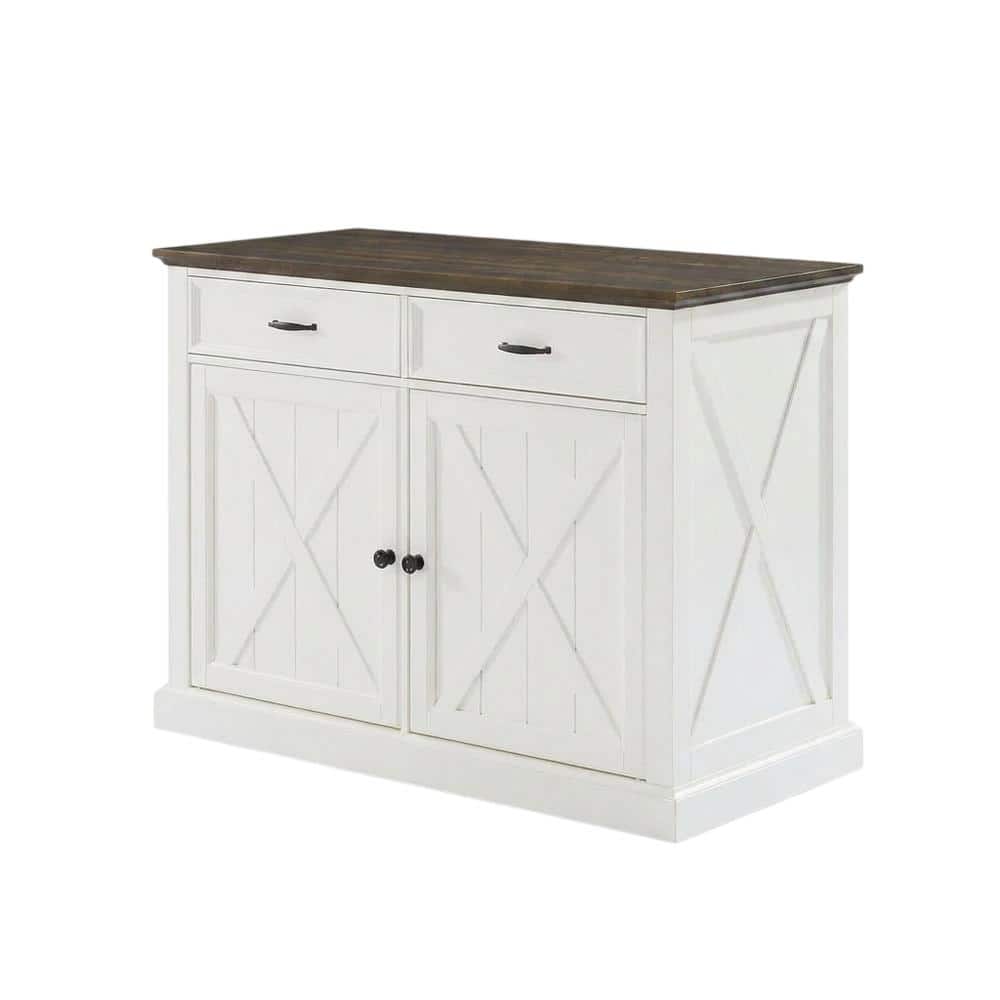 Crosley Furniture - Clifton Kitchen Island - Distressed White price history on PriceWatchPro