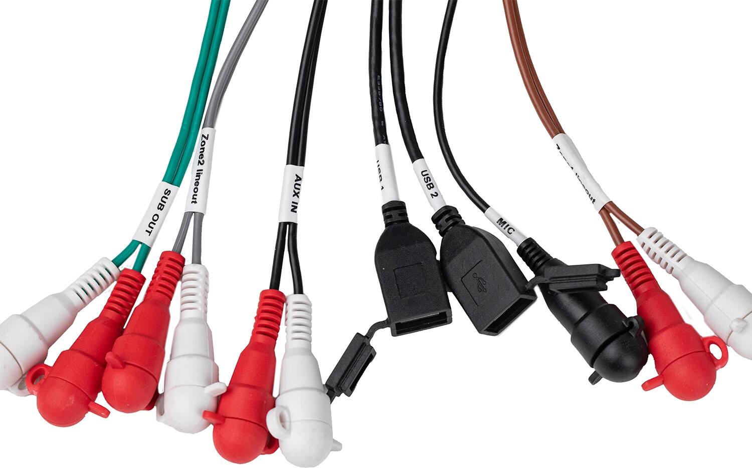 SUB OUT Zone2 lineout AUX IN USB 2 MIC