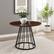 Alt View Zoom 12. Walker Edison - Modern Round Cage-Leg Dining Table - Dark Walnut.