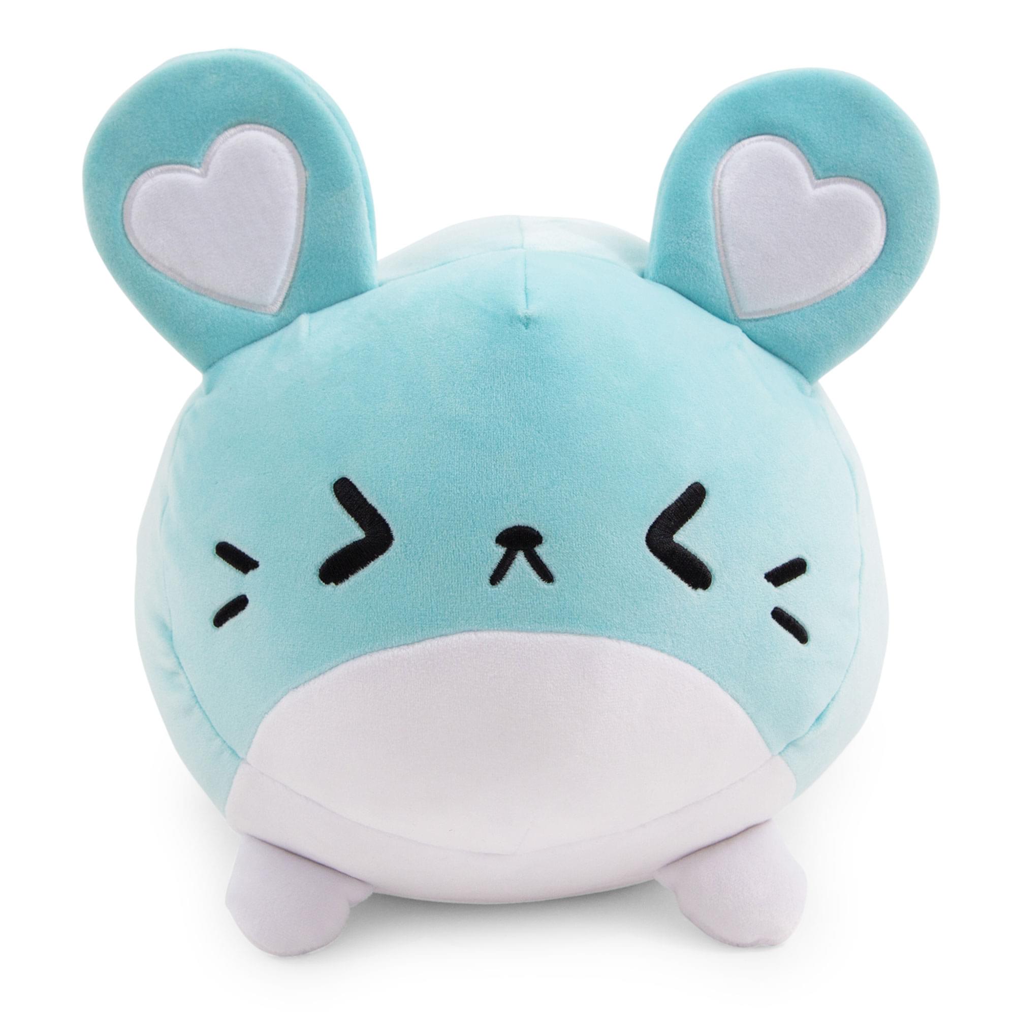 Front. Toynk - MochiOshis Chinchilla 12-Inch Character Plush Toy | Mofuko Mofumoshi - Blue.