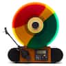 Fuse Audio - Fuse VERT Vertical Vinyl Record Player Turntable with Bluetooth, Audio-Technica AT3600L Cartridge, Belt-Drive, FM Radio - Brown